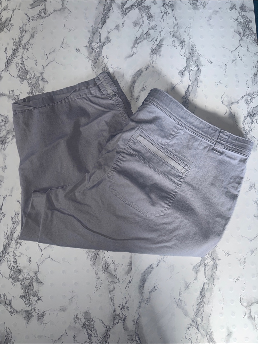 Gloria Vanderbilt Capri Pants Light Grey Size 18W